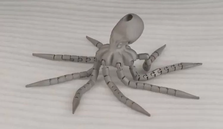 3d Metal Oktopus Produktion 2
