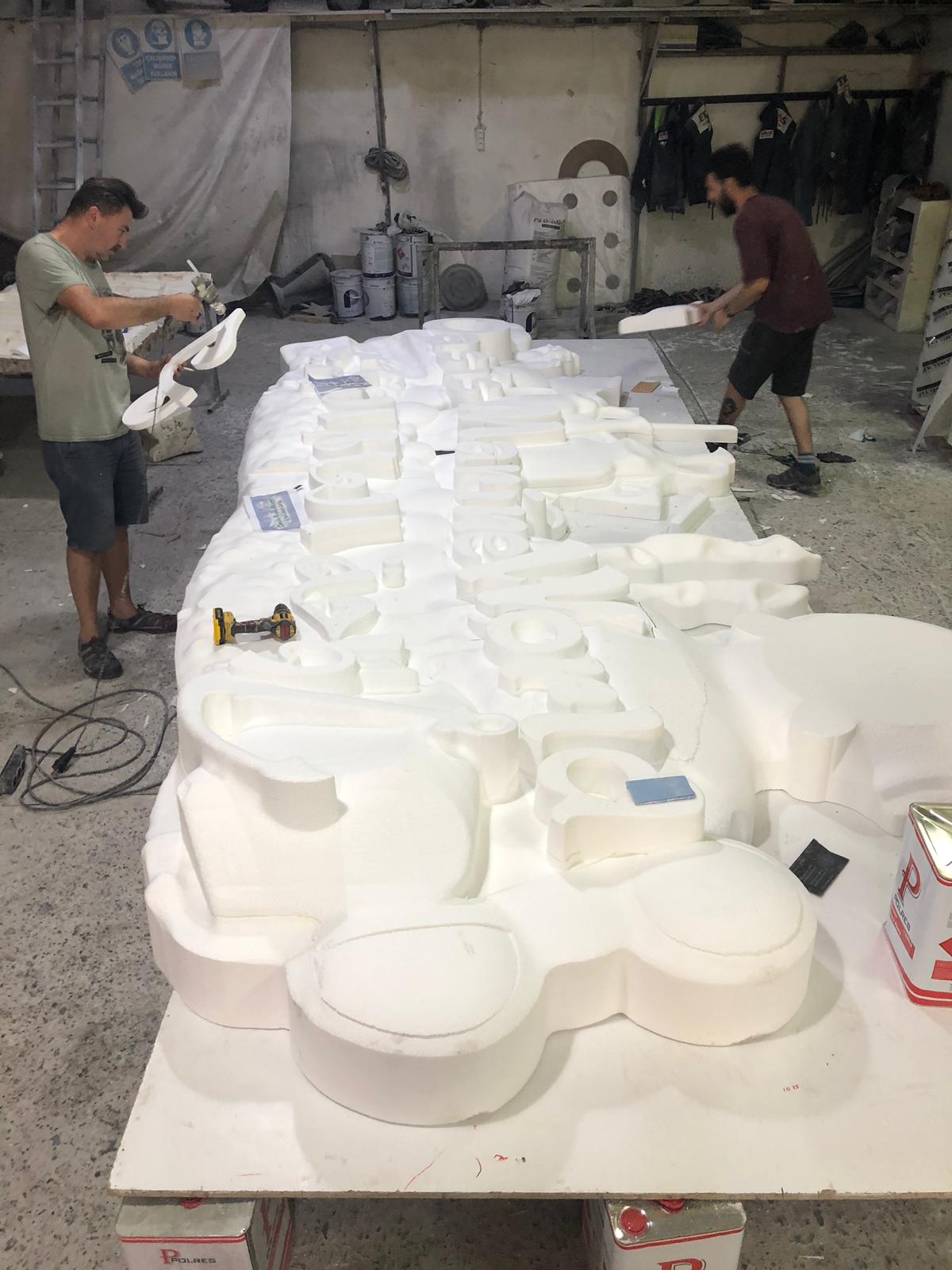 Styropormaskottchen 2